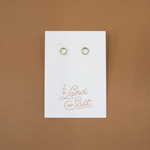 Load image into Gallery viewer, The Land of Salt - Open Circle Stud Earrings in Gold