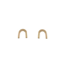 Load image into Gallery viewer, The Land of Salt - Arch Stud Earrings in Gold