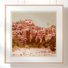 Load image into Gallery viewer, Caroline Clark - Desert Mountain Print #8 12x12