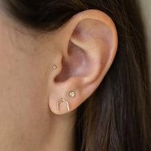 Load image into Gallery viewer, The Land of Salt - Arch Stud Earrings in Gold