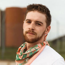 Load image into Gallery viewer, Handker Bandana - No. 069 Snakes Pink