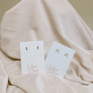 The Land of Salt - Arch Stud Earrings in Sterling Silver
