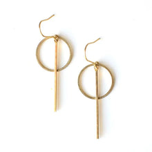Load image into Gallery viewer, Ker-ij Jewelry - Brass Axis Earrings
