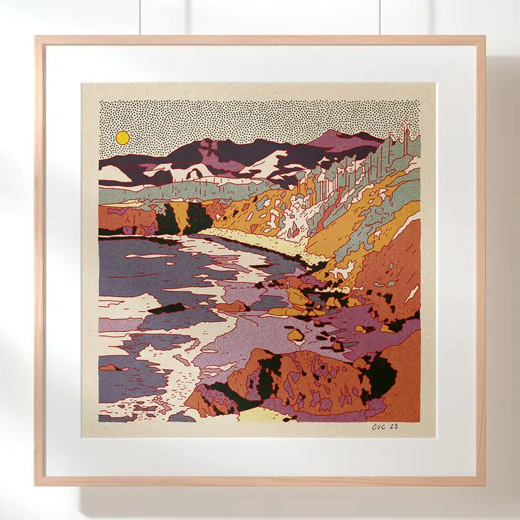Caroline Clark Print-Desert Mountain #36 12x12