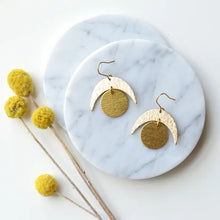 Load image into Gallery viewer, Ker-ij Jewelry - Crested Moon Earrings
