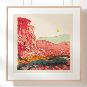 Caroline Clark Print-Desert Mountain #26 12x12