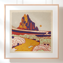 Load image into Gallery viewer, Caroline Clark Print-Desert Mountain #9 12x12
