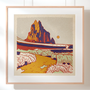 Caroline Clark Print-Desert Mountain #9 12x12