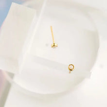 Load image into Gallery viewer, The Land of Salt - Opal Stud Earrings in Gold
