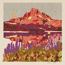Load image into Gallery viewer, Caroline Clark - Banner Peak Print 12x12
