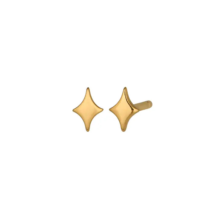 The Land of Salt - Twinkle Starburst Stud Earrings in Gold
