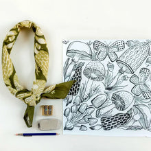 Load image into Gallery viewer, Handker Bandana - No. 016 Mushrooms Bandana
