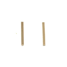 Load image into Gallery viewer, The Land of Salt - Long Bar Stud Earrings in Gold
