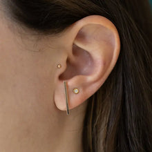 Load image into Gallery viewer, The Land of Salt - Long Bar Stud Earrings in Gold
