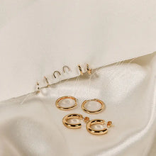 Load image into Gallery viewer, The Land of Salt - Arch Stud Earrings in Gold
